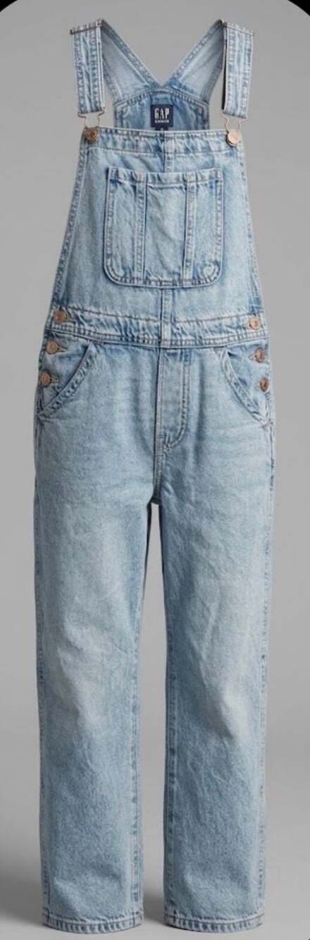 Gap Denim Overalls Light Wash Girls Size L 10